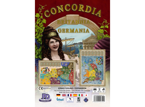 Concordia Britannia/Germania Expansion Ekspansionsbræt til Concordia Brætspil 